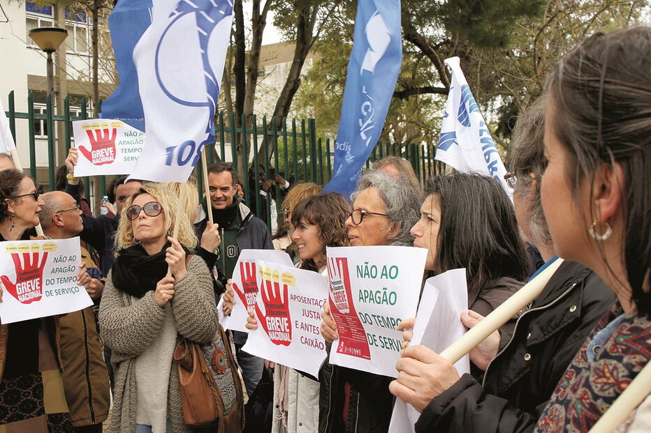 Professores em greve