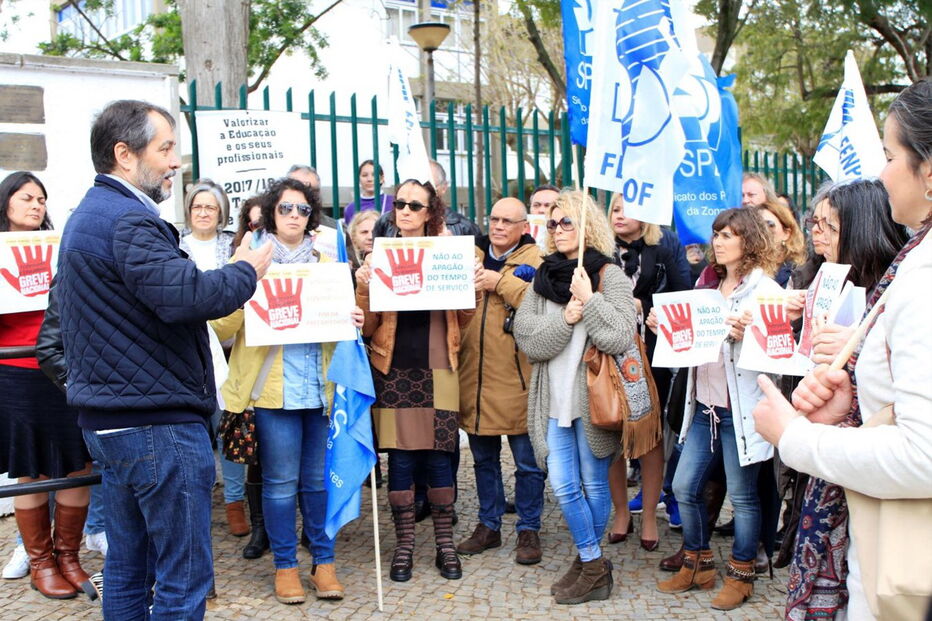 Professores em greve