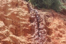 Acesso às escadas barrado