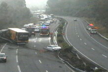 Acidente com camião em Braga