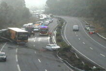 Acidente com camião em Braga