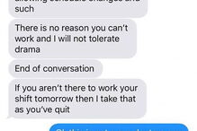 Mensagens trocadas com o patrão