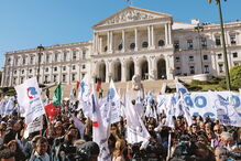 Professores em greve