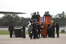 As imagens da despedida do mergulhador