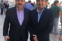 Luís Campos Ferreira, deputado do PSD, e o cavaleiro Luís Rouxinol