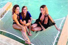 Cassie Sumner, Ana Sofia e Filipa Brandão,  mulheres de Fonte, Moutinho e Cédric no mesmo Resort