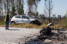 Colisão frontal mata bombeiro e vendedor