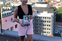 Fanny Rodrigues durante a apresentação do seu livro