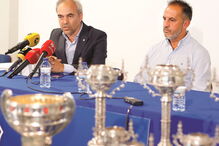 Patrick Morais de Carvalho e José Taira na conferência de imprensa