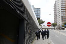  Chegada ao Campus de Justiça dos detidos do Hells Angels 