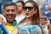 Mulheres nas bancadas dos jogos do Mundial