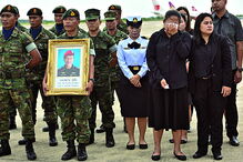 Homenagem a Samam contou com a presença de antigos colegas fuzileiros