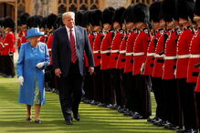 Donald Trump conhece a rainha