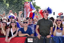 Franceses celebram vitória 