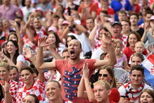 Franceses celebram vitória 