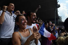 Franceses celebram vitória