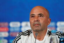 O treinador Jorge Sampaoli