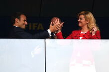 Presidente croata encantou o mundo na final do Mundial 2018