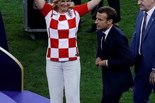Presidente croata encantou o mundo na final do Mundial 2018