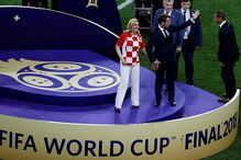Presidente croata encantou o mundo na final do Mundial 2018