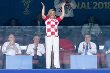 Presidente croata encantou o mundo na final do Mundial 2018