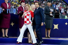 Presidente croata encantou o mundo na final do Mundial 2018