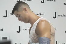 Cristiano Ronaldo em exames médicos na Juventus