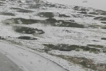 Granizo na Serra da Estrela em Julho