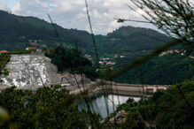 Imagens da gigantesca obra na Barragem da Caniçada