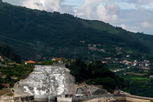 Imagens da gigantesca obra na Barragem da Caniçada