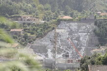 Imagens da gigantesca obra na Barragem da Caniçada