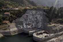 Imagens da gigantesca obra na Barragem da Caniçada