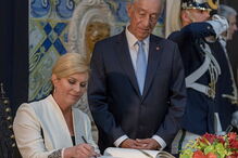 Presidente croata na visita a Portugal em maio de 2018