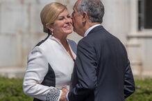 Presidente croata na visita a Portugal em maio de 2018