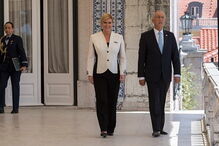 Presidente croata na visita a Portugal em maio de 2018