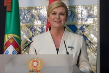 Presidente croata na visita a Portugal em maio de 2018