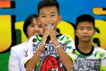 Meninos resgatados de gruta na Tailândia