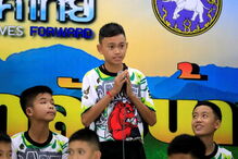 Meninos resgatados de gruta na Tailândia