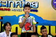 Meninos resgatados de gruta na Tailândia