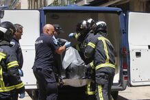Segunda vítima a sair do edifício na Baixa de Lisboa
