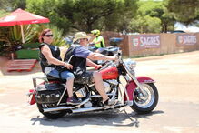 Motociclistas na concentração motard em Faro