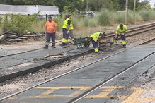 Acidente em linha de comboio Miramar, Gaia