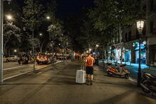 Taxistas montam acampamento contra concorrência nas ruas de Espanha