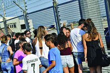 Fãs de Ronaldo à chegada a Turim