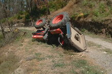Ferido grave em acidente com trator no concelho de Oliveira do Hospital