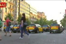 Greve de Taxistas em Espanha contra a Uber