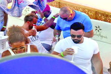 Ex-cunhado de CR7 e namorado de Dolores divertem-se