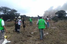 Avião cai no México