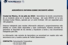 Avião cai no México	
