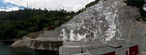 Imagens da gigantesca obra na Barragem da Caniçada